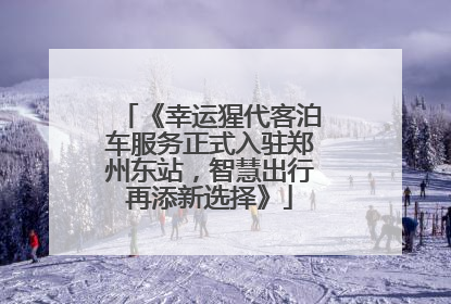 《幸运猩代客泊车服务正式入驻郑州东站，智慧出行再添新选择》
