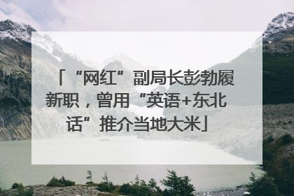 “网红”副局长彭勃履新职，曾用“英语+东北话”推介当地大米