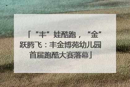 “丰”娃酷跑，“金”跃腾飞：丰金博苑幼儿园首届跑酷大赛落幕