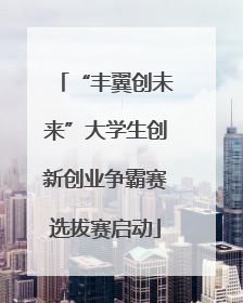“丰翼创未来”大学生创新创业争霸赛选拔赛启动