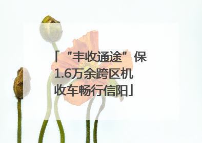 “丰收通途”保1.6万余跨区机收车畅行信阳