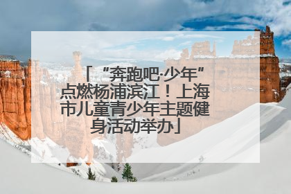 “奔跑吧·少年”点燃杨浦滨江！上海市儿童青少年主题健身活动举办