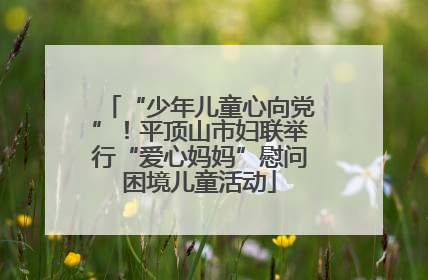 “少年儿童心向党”！平顶山市妇联举行“爱心妈妈”慰问困境儿童活动