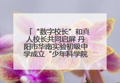 “数字校长”和真人校长共同启屏 丹阳市华南实验初级中学成立“少年科学院”共筑科技创新梦