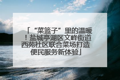 “菜篮子”里的温暖！盐城亭湖区文峰街道西苑社区联合菜场打造便民服务新体验