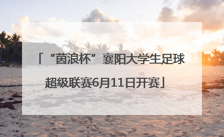 “茵浪杯”襄阳大学生足球超级联赛6月11日开赛