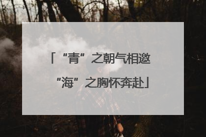 “青”之朝气相邀 “海”之胸怀奔赴