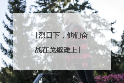 烈日下，他们奋战在戈壁滩上