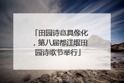 田园诗意具像化，第八届都江堰田园诗歌节举行
