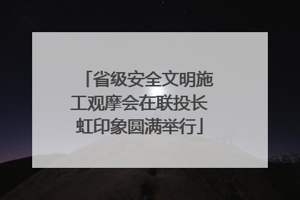 省级安全文明施工观摩会在联投长虹印象圆满举行