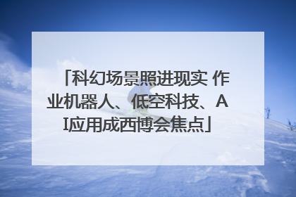 科幻场景照进现实 作业机器人、低空科技、AI应用成西博会焦点