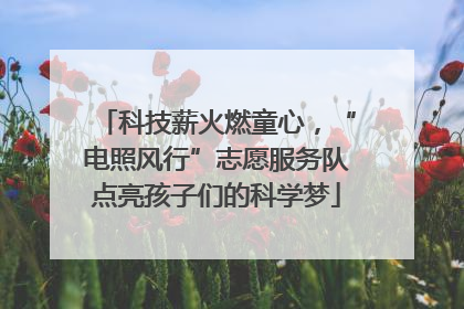 科技薪火燃童心，“电照风行”志愿服务队点亮孩子们的科学梦