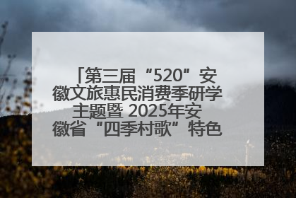 第三届“520”安徽文旅惠民消费季研学主题暨 2025年安徽省“四季村歌”特色展演燃动池州