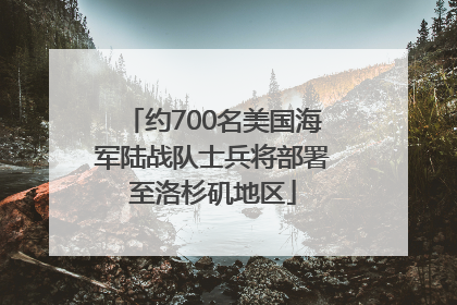 约700名美国海军陆战队士兵将部署至洛杉矶地区