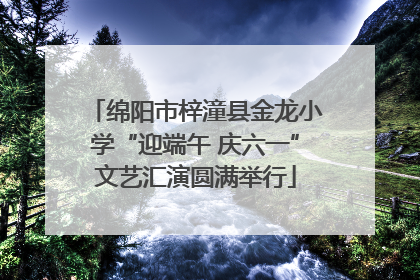 绵阳市梓潼县金龙小学“迎端午 庆六一”文艺汇演圆满举行