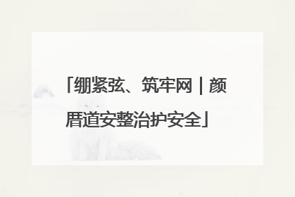 绷紧弦、筑牢网｜颜厝道安整治护安全