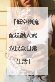 低空物流配送融入武汉民众日常生活