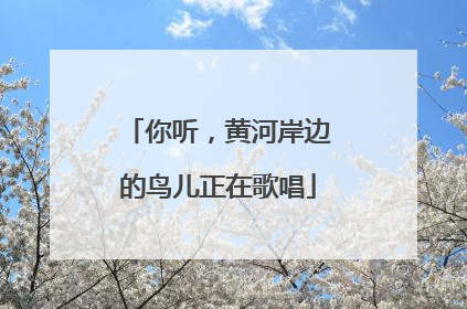 你听，黄河岸边的鸟儿正在歌唱