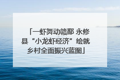 一虾舞动赣鄱 永修县“小龙虾经济”绘就乡村全面振兴蓝图