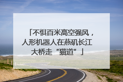 不惧百米高空强风，人形机器人在燕矶长江大桥走“猫道”