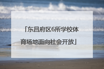 东昌府区6所学校体育场地面向社会开放