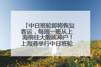 中日班轮即将恢复客运，每周一班从上海前往大阪或神户！上海港举行中日班轮船港联动应急演练