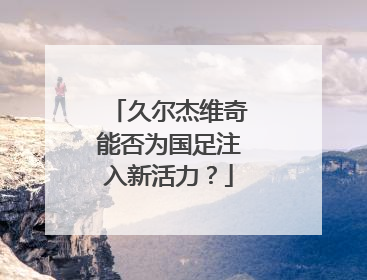 久尔杰维奇能否为国足注入新活力？