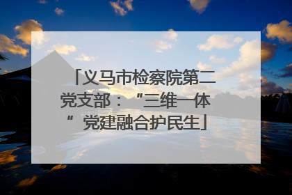 义马市检察院第二党支部：“三维一体”党建融合护民生