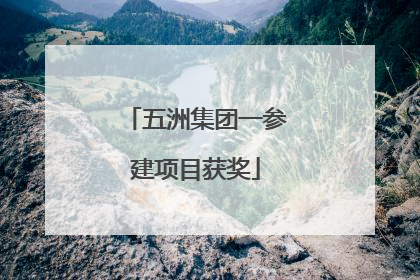 五洲集团一参建项目获奖