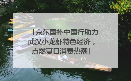 京东国补中国行助力武汉小龙虾特色经济，点燃夏日消费热潮