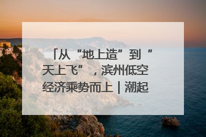 从“地上造”到“天上飞”，滨州低空经济乘势而上｜潮起渤海・网聚黄蓝