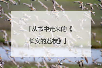 从书中走来的《长安的荔枝》