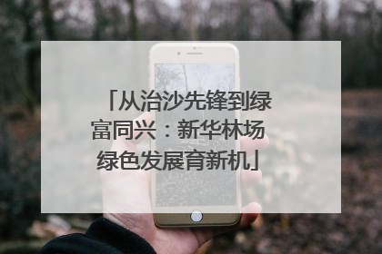从治沙先锋到绿富同兴：新华林场绿色发展育新机
