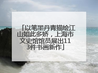 以笔墨丹青描绘江山如此多娇，上海市文史馆馆员展出113件书画新作