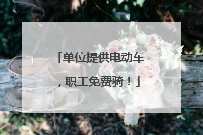 单位提供电动车，职工免费骑！