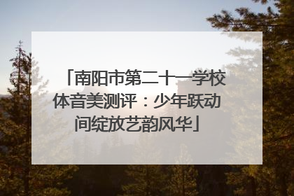 南阳市第二十一学校体音美测评：少年跃动间绽放艺韵风华