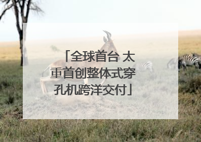 全球首台 太重首创整体式穿孔机跨洋交付