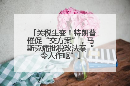 关税生变！特朗普催促“交方案”，马斯克痛批税改法案“令人作呕”