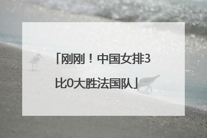 刚刚！中国女排3比0大胜法国队