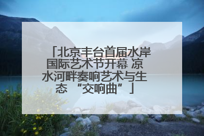 北京丰台首届水岸国际艺术节开幕 凉水河畔奏响艺术与生态 “交响曲”