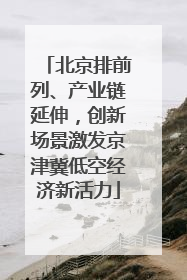 北京排前列、产业链延伸，创新场景激发京津冀低空经济新活力