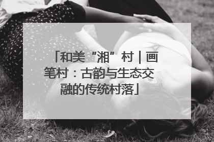 和美“湘”村｜画笔村：古韵与生态交融的传统村落
