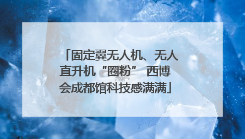 固定翼无人机、无人直升机“圈粉” 西博会成都馆科技感满满
