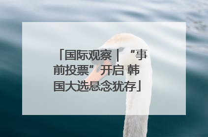 国际观察｜“事前投票”开启 韩国大选悬念犹存