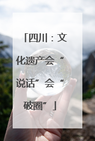 四川：文化遗产会“说话”会“破圈”