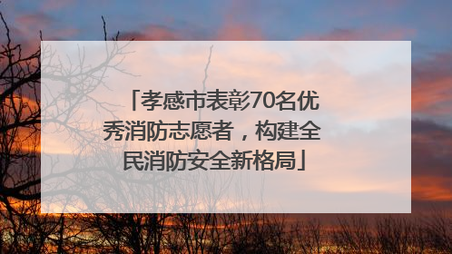 孝感市表彰70名优秀消防志愿者，构建全民消防安全新格局