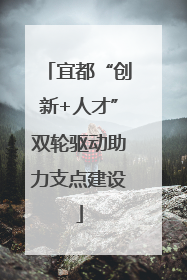 宜都“创新+人才”双轮驱动助力支点建设