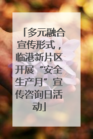 多元融合宣传形式，临港新片区开展“安全生产月”宣传咨询日活动
