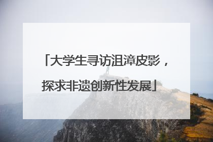 大学生寻访沮漳皮影，探求非遗创新性发展