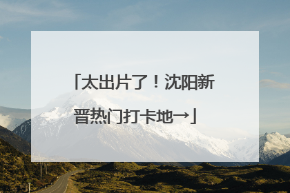 太出片了！沈阳新晋热门打卡地→